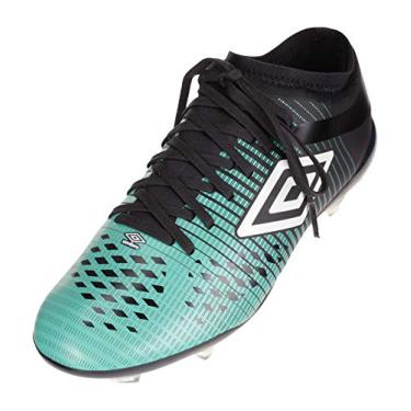 Imagem de Umbro Velocita Iv Premier Firm Ground Tênis de futebol masculino, Preto/Verde, 11.5