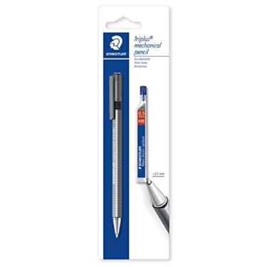 Imagem de Lapiseira 0.5mm + Grafite HB, Staedtler, Triplus, 77425BK25D, Cinza