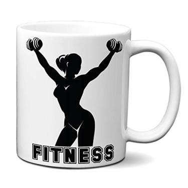 Imagem de Caneca Academia Mulher Fitness Presente Xícara Criativa