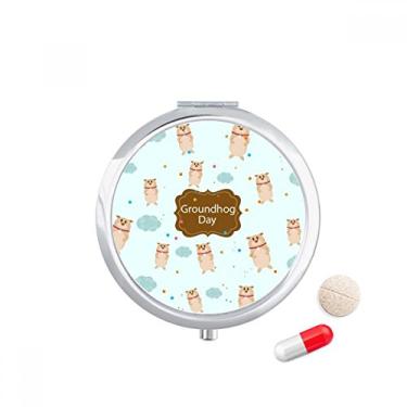 Imagem de Porta-comprimidos, bolso para remédios sabor Canadá e EUA Groundhog Day