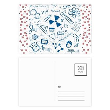 Imagem de Simple Strokes Style Physical Chemistry Symbol Christmas Flower Celebration Cartão postal Blessing Mailing Card