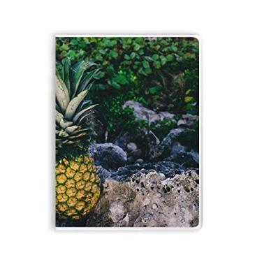 Imagem de Caderno de folhas da PineFruit com imagem de plantas e capa macia Diário