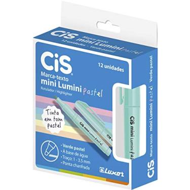 Imagem de Marca Texto Mini Lumini Pastel, CIS, 57.2000, Verde, pacote de 12