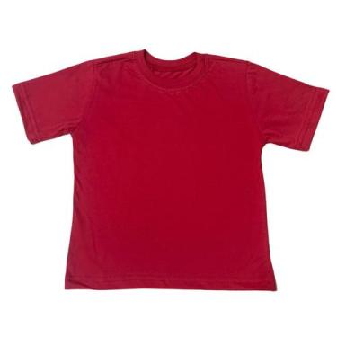 Imagem de Camiseta Infantil Basica Masculino 100%Algodao Fio 30.1  - Ctr