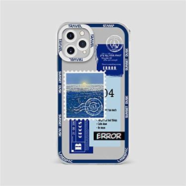 Imagem de Para capa de telefone para iPhone 14 Pro 13 12 11 Max X XR XS Max 7 8 Plus SE Fashion Stamp Landscape Camera Protection Soft TPU Phone Case, 49, para iphone 12