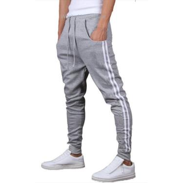 Imagem de KIT 02 CALÇAS DE MOLETOM MASCULINA SARUEL SKINNY SPORT LUXO-cinzaclaro-cinzagrafite-PP-Masculino