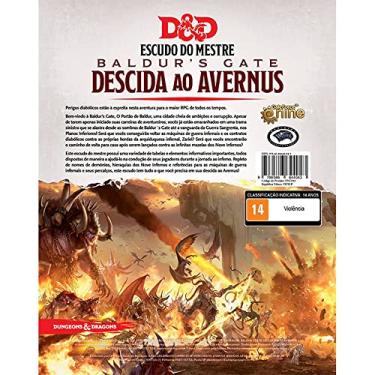 Imagem de Galápagos, Dungeons & Dragons - Escudo do Mestre: Descida Ao Avernus - Edição em Português, Acessório de RPG