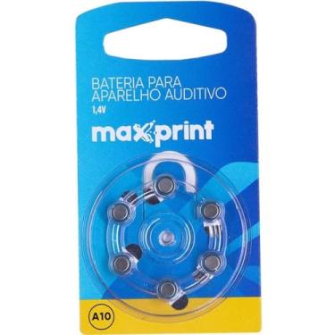 Imagem de Pilha, Maxprint, Bateria, Aparelho Auditivo, 1,4v, Modelo A10
