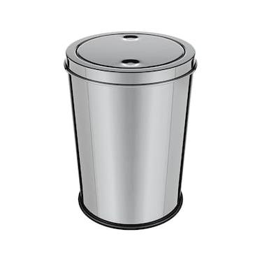 Imagem de Lixeira Euro Design com Tampa Basculante Inox - 5L