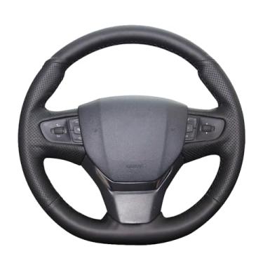 Imagem de Capa de volante, para Citroen C3 C3-XR 2015-2019, personalize couro costurado à mão DIY