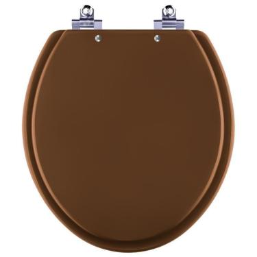 Imagem de Assento Sanitário Laqueado Soft Close Fiore Ocre (marrom) Para Vaso Incepa