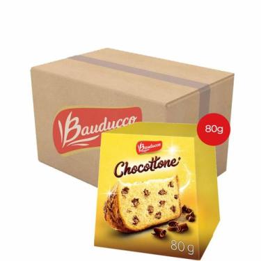 Imagem de Kit 10Un Mini Chocottone Bauducco 80G Atacado Gotas Chocolate - Stuff