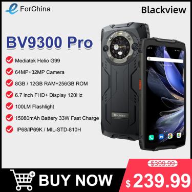 Imagem de Telefone robusto Blackview-BV9300 Pro  Helio G99  Android 13 Mobile  8GB  12GB  256GB  6 7 "120Hz