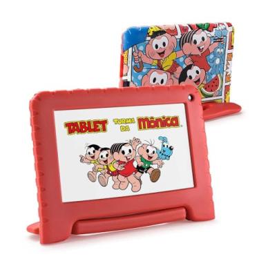 Imagem de Tablet Multi Turma da Mônica 4GB RAM + 64GB Armazenamento + Tela 7 pol + Case + Wi-fi + Android 13 (Go edition) + Processador Quad Core - NB415