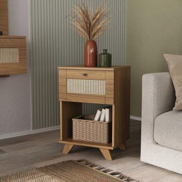 Imagem de Mesa de Apoio 1 Gaveta Trama Artely