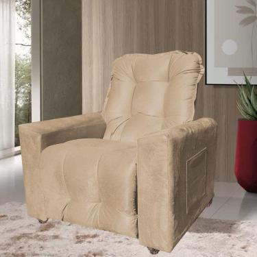 Imagem de Poltrona Extensão De Cílios Reclinável Fiesta Capuccino