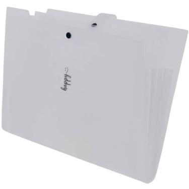 Imagem de Pasta Sanfonada Plastica A4 5 Divisoes Cristal 111125