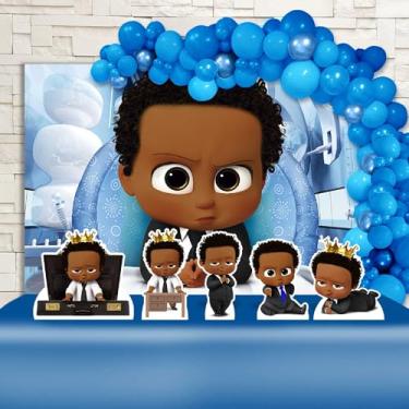 Imagem de Kit Decoração Festa de Aniversário Infantil O Poderoso Chefinho Negro