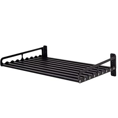 Imagem de Ganggend Rack de forno de micro-ondas, prateleira de parede de 59,9 x 39,4 cm, suporte de forno montado, rolamento de carga de 80 Ib, rack de micro-ondas comercial doméstico para dormitório,