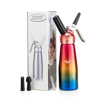 Imagem de Dispensador de chantilly - Nível de alimento, aço inoxidável, alumínio, creme batido (gradiente)