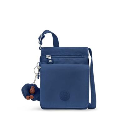 Imagem de Kipling Nova bolsa feminina Eldorado, transversal leve, bolsa de viagem de nylon, Azul polar, 6''L x 7.75''H x 0.75''D