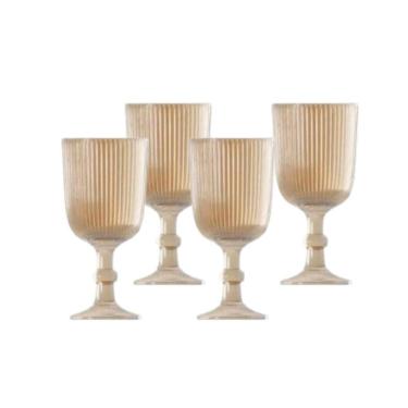 Imagem de Taça De Vidro P/ Licor 75ml Ambar Lines C/4 20641 Wolff