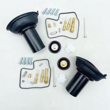 Imagem de Kit de reparo de carburador de carburador de carburador compatível com Steed Shadow VT VLX 600 88-98 substituição (amarelo)