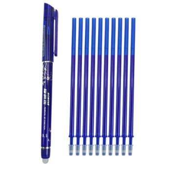 Imagem de Caneta mágica, Fantasminha Que Apaga Com Borracha e Ferro de Passar (1 caneta azul + 10 refil azul)