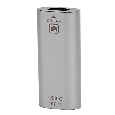 Imagem de Simples de Usar, Plug and Play, Sem Driver, Adaptador Ethernet, Adaptador USB TypeC para Ethernet Com Liga de Alumínio, Cabo de Nylon para Computadores, Tablets e Muito Mais,