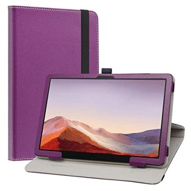 Imagem de JRTAL Compatível com TCL Tab Pro 5G Cape/TCL TABMAX 10.4, suporte de rotação de 360 graus, capa de poliuretano premium para TCL Tab Pro 5G TCL-9198S/TCL TABMAX 10.4 9296Q (não serve para TCL Tab 10 5G 9183), roxo