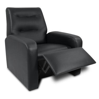 Imagem de Poltrona Reclinável Classic Material Sintético 2 Posições Matrix - Preto