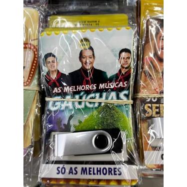 Imagem de pen drive com musicas gravadas diversas pendrive gravado generos MELHORES MÚSICAS GAÚCHAS