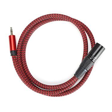 Imagem de Cabo XLR para 3,5 Mm, XLR Macho para 3,5 Mm (1/8) Cabo de Interconexão Balanceado TRS Jack, Cabo de Microfone 24AWG XLR para 1/8 para Estúdio e Apresentações Ao Vivo (JD6042-5