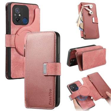 Imagem de Capa de Estojo Compatible with Xiaomi Redmi 12C Case Detachable Wallet Case with Card Holder 2 in 1 PU Leather Flip Folio Case with RFID Blocking Magnetic Stand Removable Shockproof Phone Cover Capa d