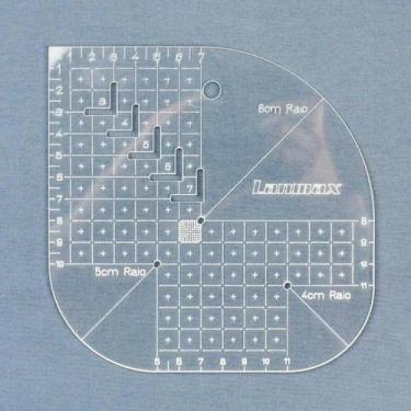 Imagem de Régua Gabarito Curva Caixa de Leite 15x15cm - Lanmax Ref.PW9