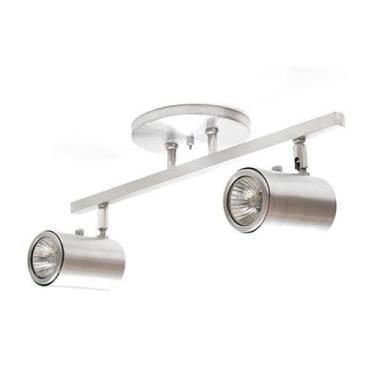 Imagem de SPOT Sobrepor EM Aluminio gz 10 515 2 TRILHO Acetinado - Hiperlight