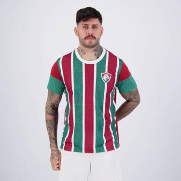 Imagem de Braziline Camiseta Fluminense Raiar, Branco/Vinho/Verde, M
