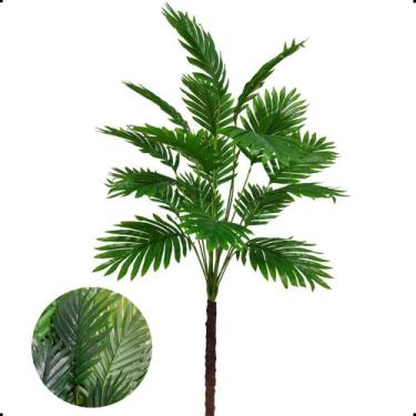 Imagem de Coqueiro Planta Artificial Palmeira Sem Vaso Decoração - Flor de Menti