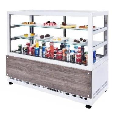 Imagem de DBR1.40 - Vitrine Refrigerada para bolos e doces 1,40m Branca - 127V -