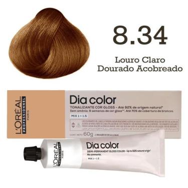 Imagem de Tonalizante Dia Color 8.34 Louro Claro Dourado Acobreado - L'oreal Pro