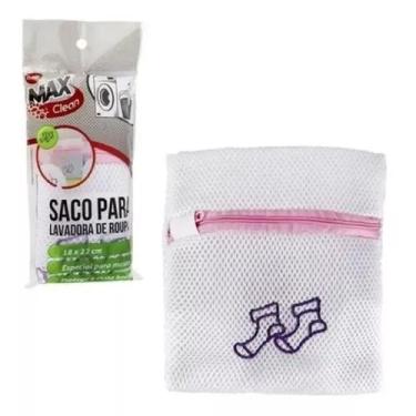 Imagem de Saco Para Lavadoura De Roupa Especial Para Meias 20,5 X 17Cm - Clink