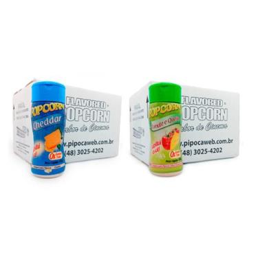 Imagem de Temperos Pipoca Cx 12 Un - Cheddar E Tomate Queijo - Flavored Popcorn