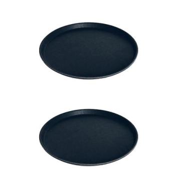 Imagem de Kit 2 Bandejas Servir Antiderrapante 40cm Paramount - Paramount Plasti