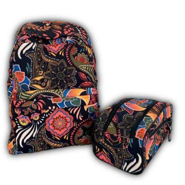 Imagem de Kit Mochila + Necessarie Urbana ABSTRATO - Estilo e Versatilidade em u