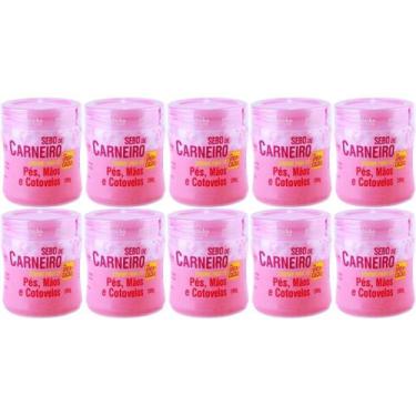 Imagem de 10 Creme Hidratante Pé Mãos Rachadura Sebo De Carneiro 200g - Rhenuks