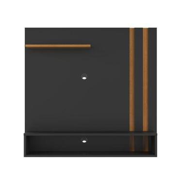 Imagem de Painel Para TV 32 Polegadas Com 2 Nichos Preto- GKMOVEIS