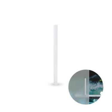 Imagem de Puxador Slim de 48cm Em Branco Para Porta de Vidro Rometal, Slim, Zama