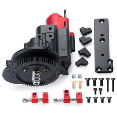 Imagem de 2-Speed Aluminum Transmission Case Gearbox with Dig Unit for Axial SCX10 1/10 RC Crawler Car