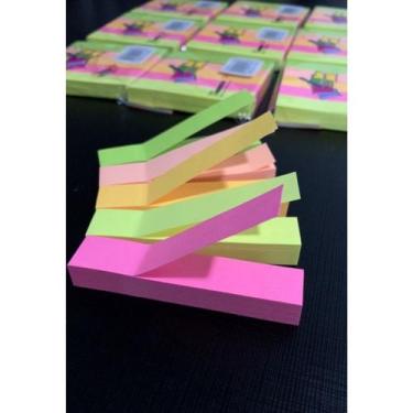 Imagem de Marcador Adesivo Retangular de Páginas Colorido - 100 Stickers - Marca