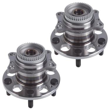 Imagem de TUCAREST Rolamento de roda traseira 512492 x2 e conjunto de cubo compatível com K-ia Forte Forte5 /2011-2016 Hy-undai Elantra 2014-2018, Veloster 2012-2017 [5 Lug, 7131169100 WE60921 52711 52711 03 x